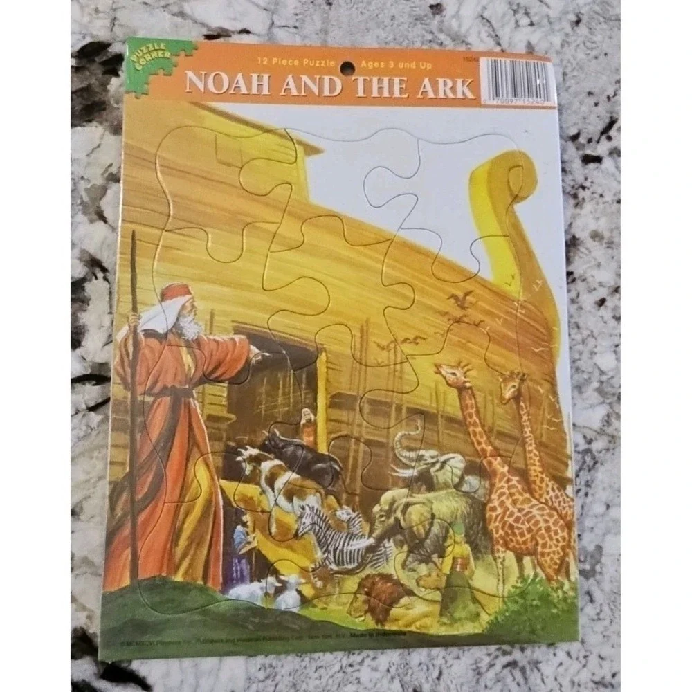 Vintage‎ 1996  Frame Tray Puzzles Noah And The Ark/ In The Beginning Lot Of 2